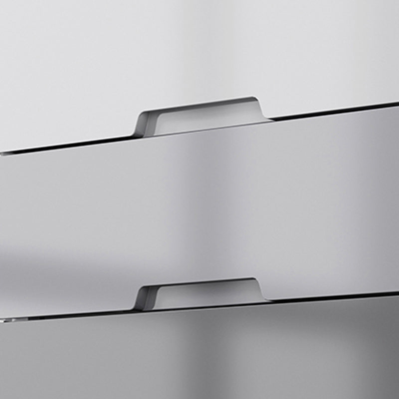 Contemporary Plastic Storage Cabinet for Bedroom Grey Cabinet with Drawers