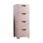 Plastic Beige Non-Hanging Armoire Modern Storage Cabinet for Bedroom
