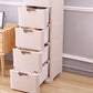 Plastic Beige Non-Hanging Armoire Modern Storage Cabinet for Bedroom