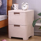 Plastic Beige Non-Hanging Armoire Modern Storage Cabinet for Bedroom