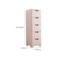 Plastic Beige Non-Hanging Armoire Modern Storage Cabinet for Bedroom