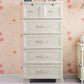 Modern Plastic Storage Cabinet for Bedroom Matte Finish Cabinet with 6 Drawers