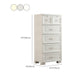 Modern Plastic Storage Cabinet for Bedroom Matte Finish Cabinet with 6 Drawers