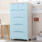 Plastic Matte Finish Storage Cabinet Contemporary Non-Hanging Armoire Blue Clearhalo 'Armoires & Wardrobes' 'armoires_wardrobes' 'Bedroom Furniture' 'furn' 'furn_armoires_wardrobes' 'Furniture' 6323459