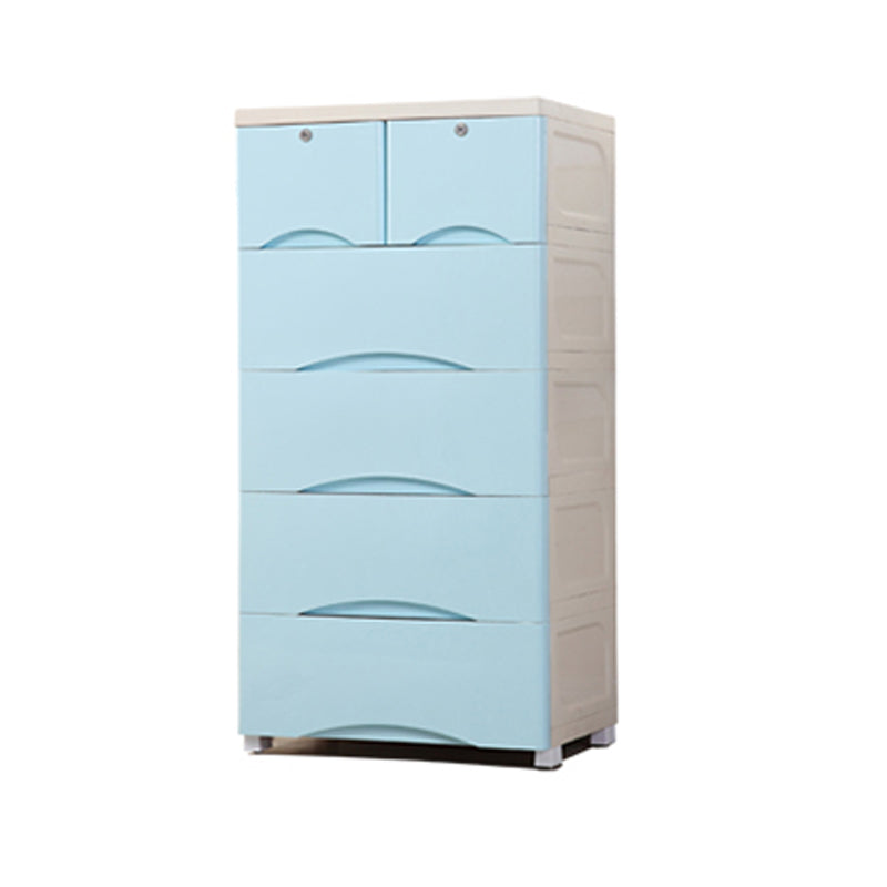 Plastic Matte Finish Storage Cabinet Contemporary Non-Hanging Armoire Clearhalo 'Armoires & Wardrobes' 'armoires_wardrobes' 'Bedroom Furniture' 'furn' 'furn_armoires_wardrobes' 'Furniture' 6323466