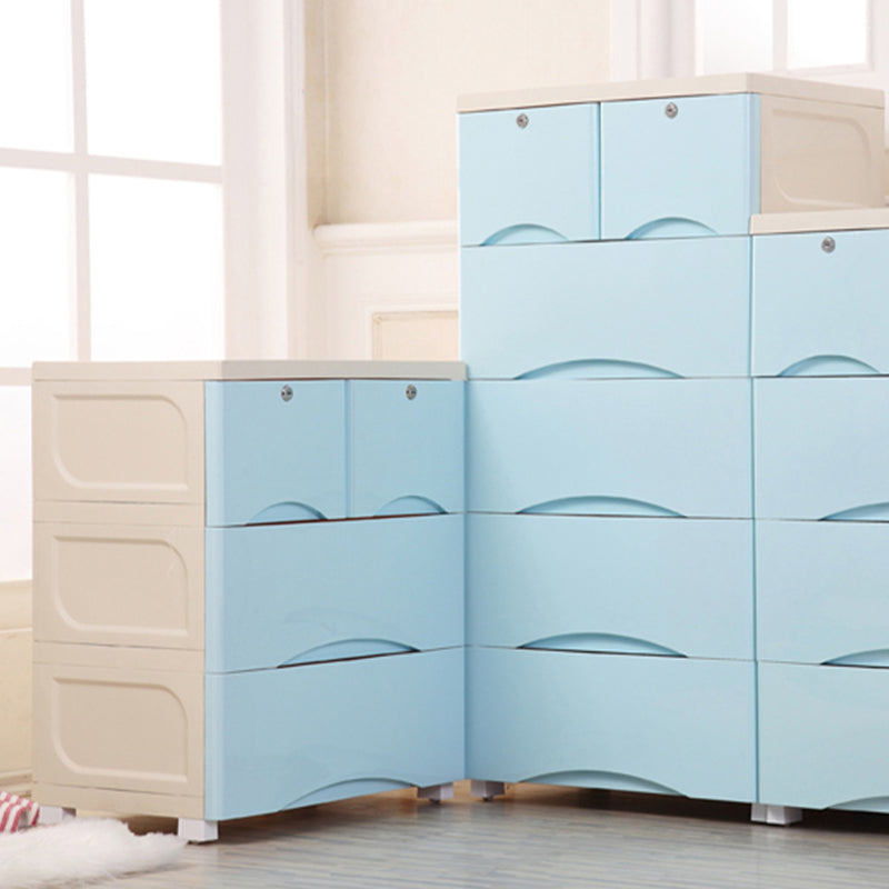 Plastic Matte Finish Storage Cabinet Contemporary Non-Hanging Armoire Clearhalo 'Armoires & Wardrobes' 'armoires_wardrobes' 'Bedroom Furniture' 'furn' 'furn_armoires_wardrobes' 'Furniture' 6323471