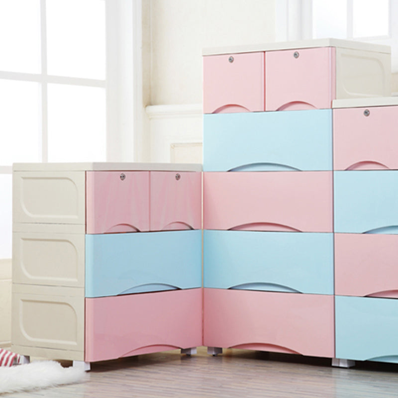 Plastic Matte Finish Storage Cabinet Contemporary Non-Hanging Armoire Clearhalo 'Armoires & Wardrobes' 'armoires_wardrobes' 'Bedroom Furniture' 'furn' 'furn_armoires_wardrobes' 'Furniture' 6323474