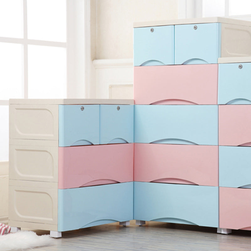 Plastic Matte Finish Storage Cabinet Contemporary Non-Hanging Armoire Clearhalo 'Armoires & Wardrobes' 'armoires_wardrobes' 'Bedroom Furniture' 'furn' 'furn_armoires_wardrobes' 'Furniture' 6323475