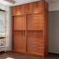 Brown Engineered Wood Wardrobe with Sliding Doors Modern Cabinet for Bedroom Clearhalo 'Armoires & Wardrobes' 'armoires_wardrobes' 'Bedroom Furniture' 'furn' 'furn_armoires_wardrobes' 'Furniture' 6323484