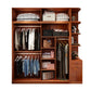Brown Engineered Wood Wardrobe with Sliding Doors Modern Cabinet for Bedroom Clearhalo 'Armoires & Wardrobes' 'armoires_wardrobes' 'Bedroom Furniture' 'furn' 'furn_armoires_wardrobes' 'Furniture' 6323486