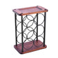 Mid-Century Modern Countertop Wine Holder Solid Wood for Kitchen
