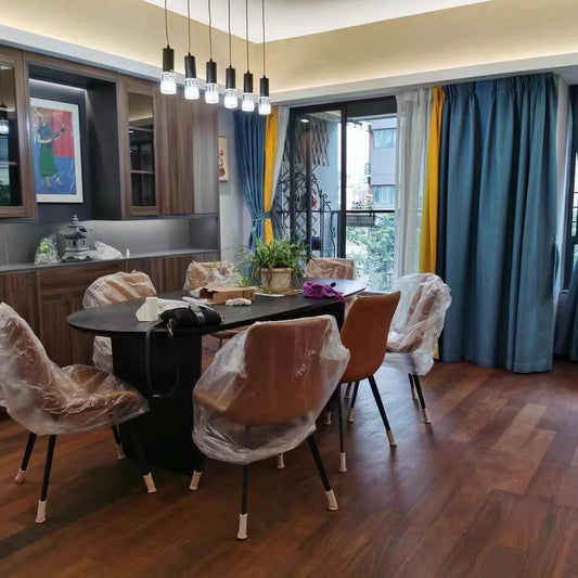 29 "H Hedendaags Writing Desk Oval Ovaal Wood Black Office Desk