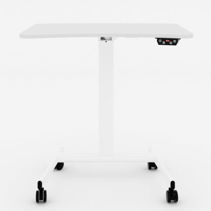 21" Wide Contemporary Standing Desk Adjustable Wooden Writing Desk Off-White Clearhalo 'furn' 'furn_office_desk' 'Furniture' 'Office Desks' 'Office Furniture' 'office_desk' 6326190