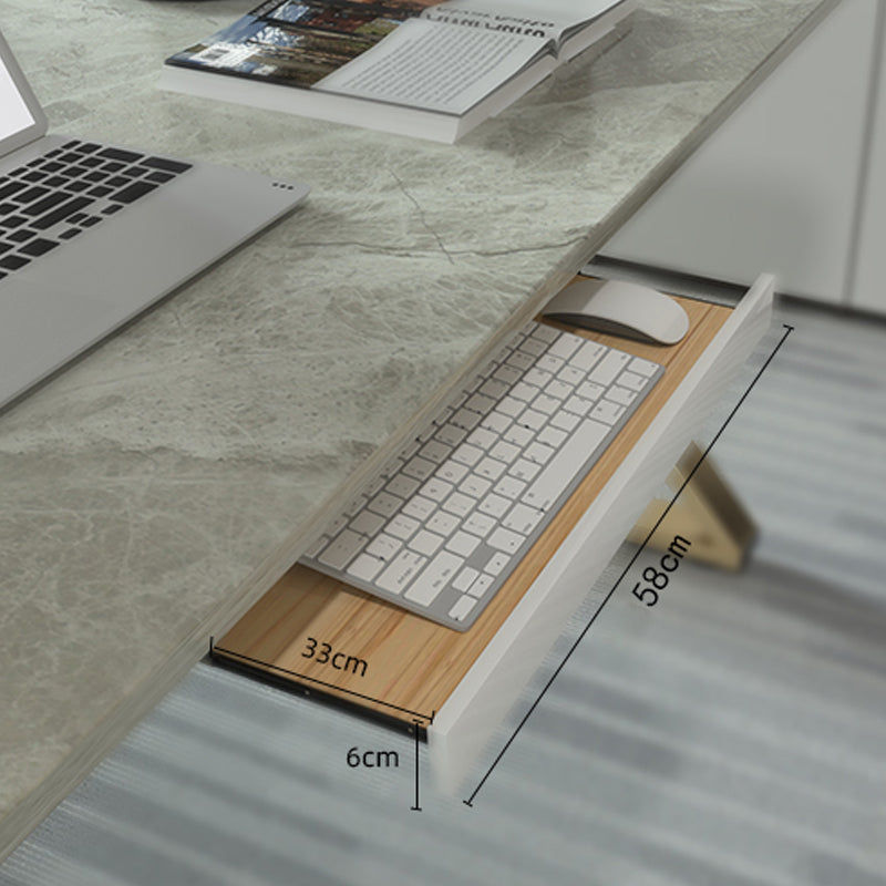 Moderner Büroschreibtisch Rechteckige Goldmetallbeine Schreibtisch für Zuhause und Büro