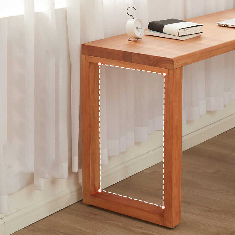 29.53 "Tall Writing Desk rechthoekig houten schrijfbureau met slee -basis voor huis