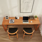 29.53 "Tall Writing Desk rechthoekig houten schrijfbureau met slee -basis voor huis