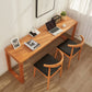 29.53 "Tall Writing Desk rechthoekig houten schrijfbureau met slee -basis voor huis