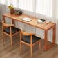 29.53 "Tall Writing Desk rechthoekig houten schrijfbureau met slee -basis voor huis