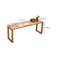 29.53 "Tall Writing Desk rechthoekig houten schrijfbureau met slee -basis voor huis