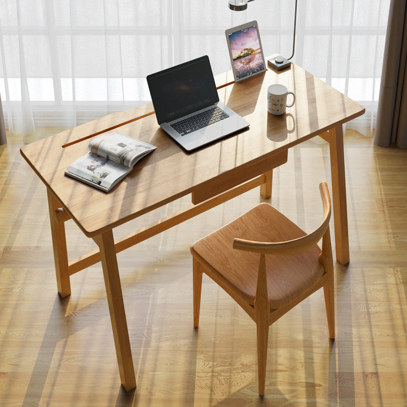 Industrieel schrijfbureau Parsons houten kantoorbureau met 1 opberglade