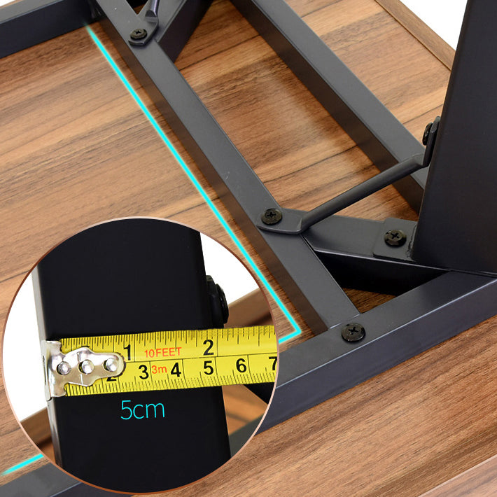 Industrieel schrijfbureau Parsons houten kantoorbureau met 1 opberglade