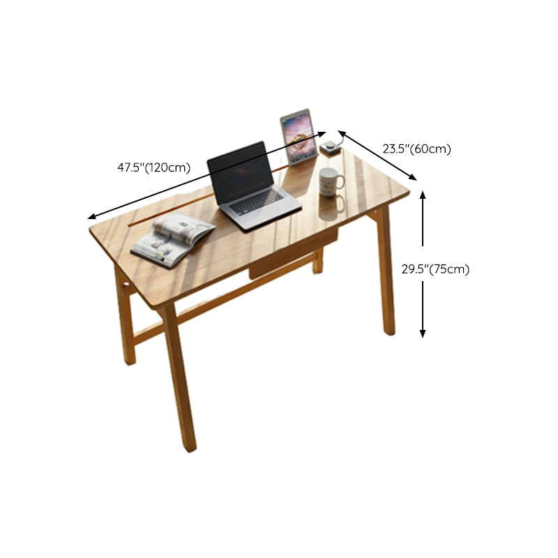 Industrieel schrijfbureau Parsons houten kantoorbureau met 1 opberglade