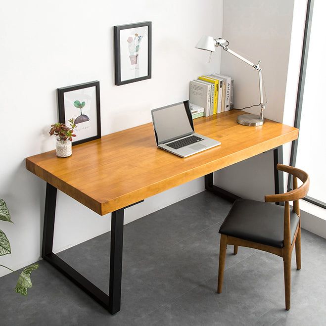 29 "H Industrieel Writing Desk rechthoekig vaste houten bureau