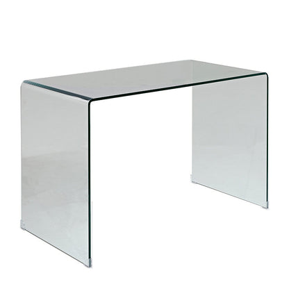 29"H Contemporary Writing Desk Rectangular Glass Office Desk Clearhalo 'furn' 'furn_office_desk' 'Furniture' 'Office Desks' 'Office Furniture' 'office_desk' 6326495