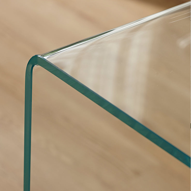 29"H Contemporary Writing Desk Rectangular Glass Office Desk Clearhalo 'furn' 'furn_office_desk' 'Furniture' 'Office Desks' 'Office Furniture' 'office_desk' 6326497