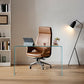 29"H Contemporary Writing Desk Rectangular Glass Office Desk Clearhalo 'furn' 'furn_office_desk' 'Furniture' 'Office Desks' 'Office Furniture' 'office_desk' 6326501