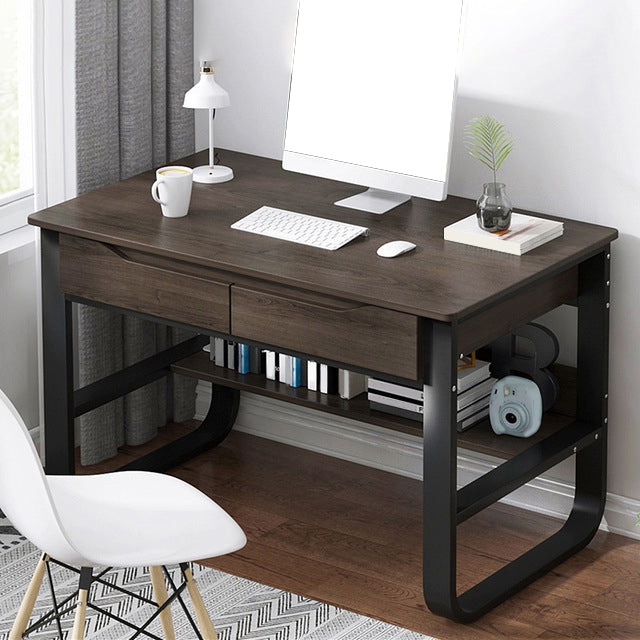 23 "W Hedendaags Writing Desk rechthoekige houten computerbureau met laden