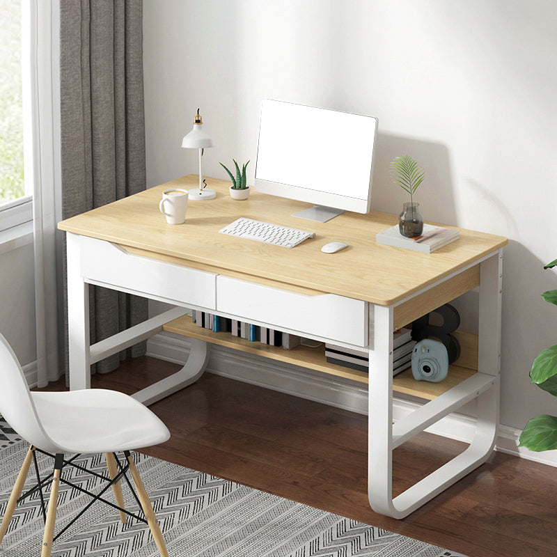 23 "W Hedendaags Writing Desk rechthoekige houten computerbureau met laden