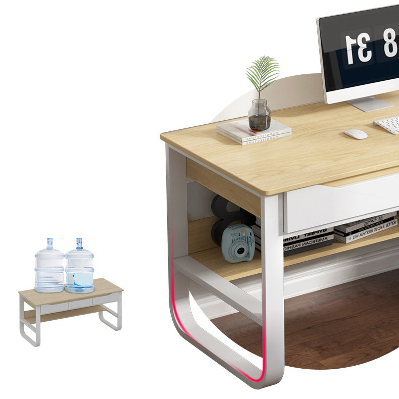 23 "W Hedendaags Writing Desk rechthoekige houten computerbureau met laden