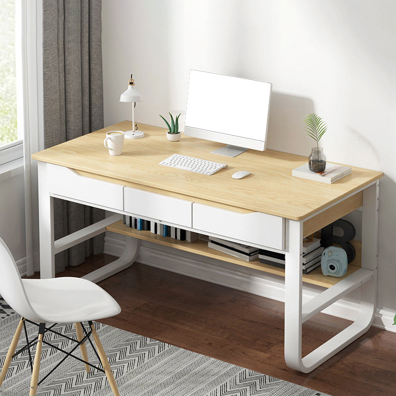 23 "W Hedendaags Writing Desk rechthoekige houten computerbureau met laden