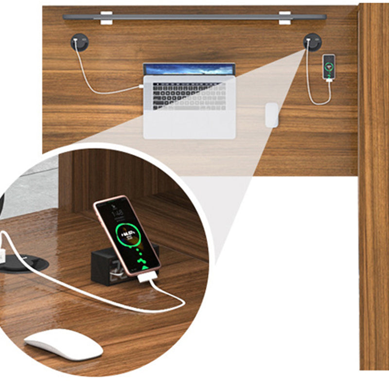 Cable Management Executive Desk Pedestal L-Shape Office Desk with Drawers Clearhalo 'furn' 'furn_office_desk' 'Furniture' 'Office Desks' 'Office Furniture' 'office_desk' 6326595