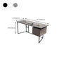 23" Wide Industrial Writing Desk Rectangular 2-Drawer Office Desk Clearhalo 'furn' 'furn_office_desk' 'Furniture' 'Office Desks' 'Office Furniture' 'office_desk' 6326624
