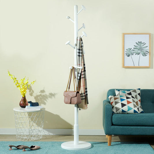 Hall en bois massif arbre de position de position debout en stand en couleur unie