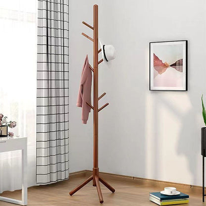 Solid Wood Hall Tree Free Standing Hall Standing en color sólido