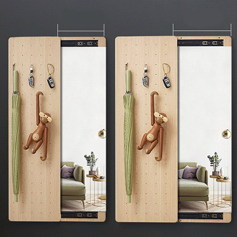 Árbol de salón montado en la pared con espejo incluido el soporte de la sala para la sala de estar