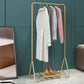 モダンなメタルホールツリーハンギングレールとローワーシェルフ玄関キット