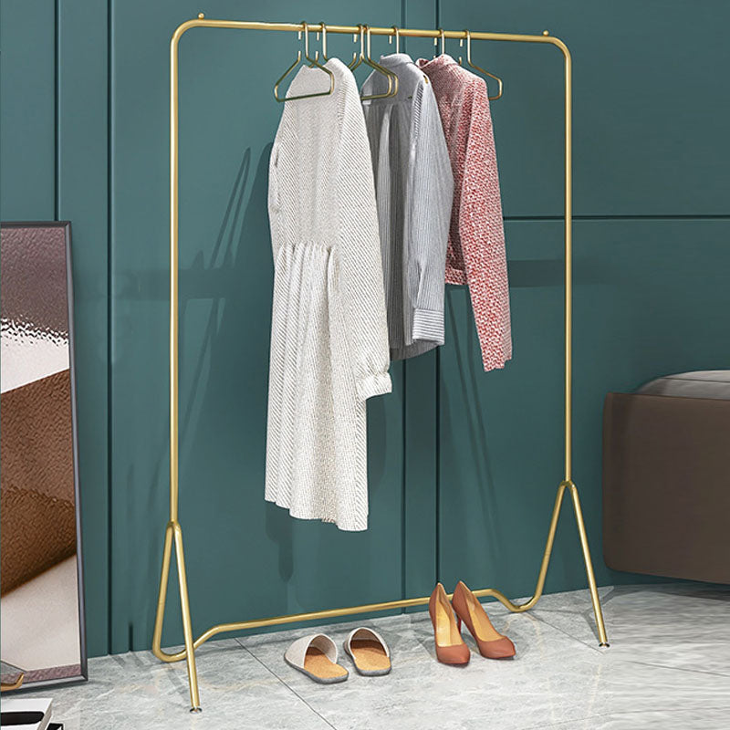 モダンなメタルホールツリーハンギングレールとローワーシェルフ玄関キット