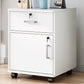 Contemporary Vertical Solid Color Drawers Castors Wood File Cabinet for Home Office White 1 Clearhalo 'Filing Cabinets' 'filling_cabinets' 'furn' 'furn_filling_cabinets' 'Furniture' 'Office Furniture' 6326839