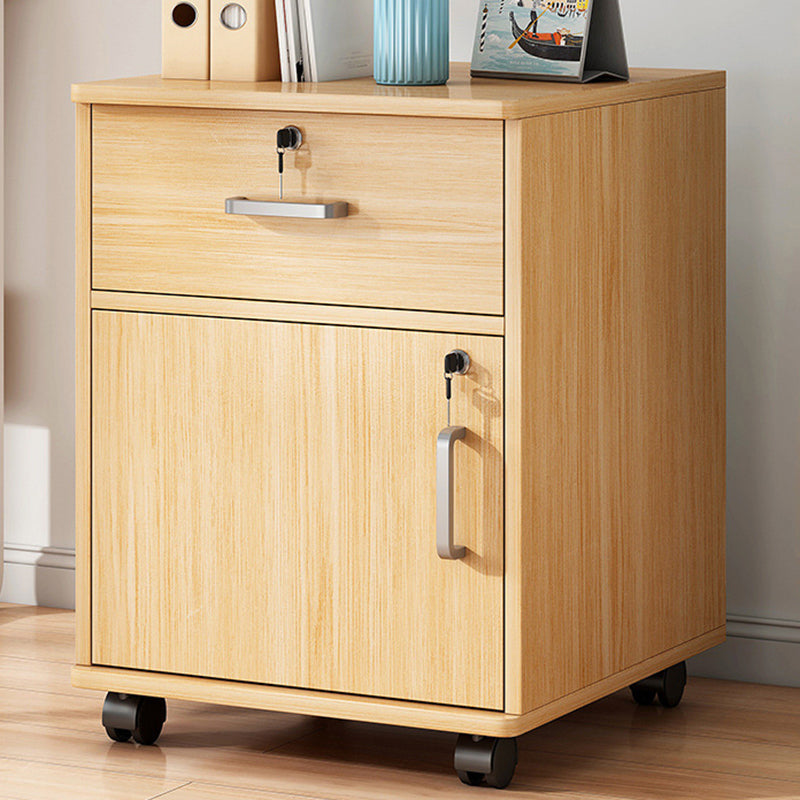 Contemporary Vertical Solid Color Drawers Castors Wood File Cabinet for Home Office Wood 1 Clearhalo 'Filing Cabinets' 'filling_cabinets' 'furn' 'furn_filling_cabinets' 'Furniture' 'Office Furniture' 6326843