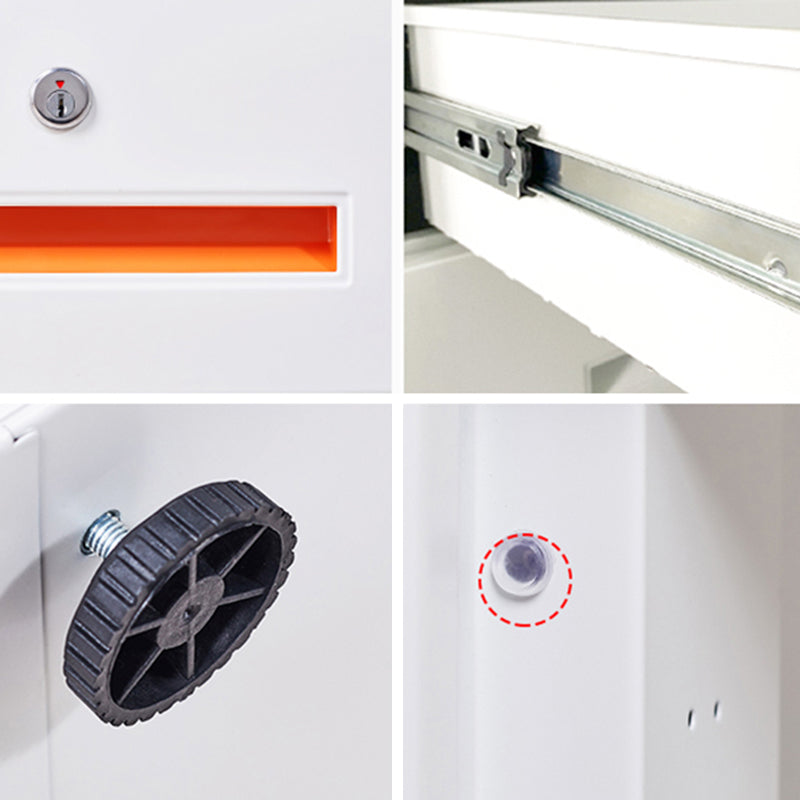 Acero de gabinete tradicional con cajones de bloqueo de cajones para la oficina