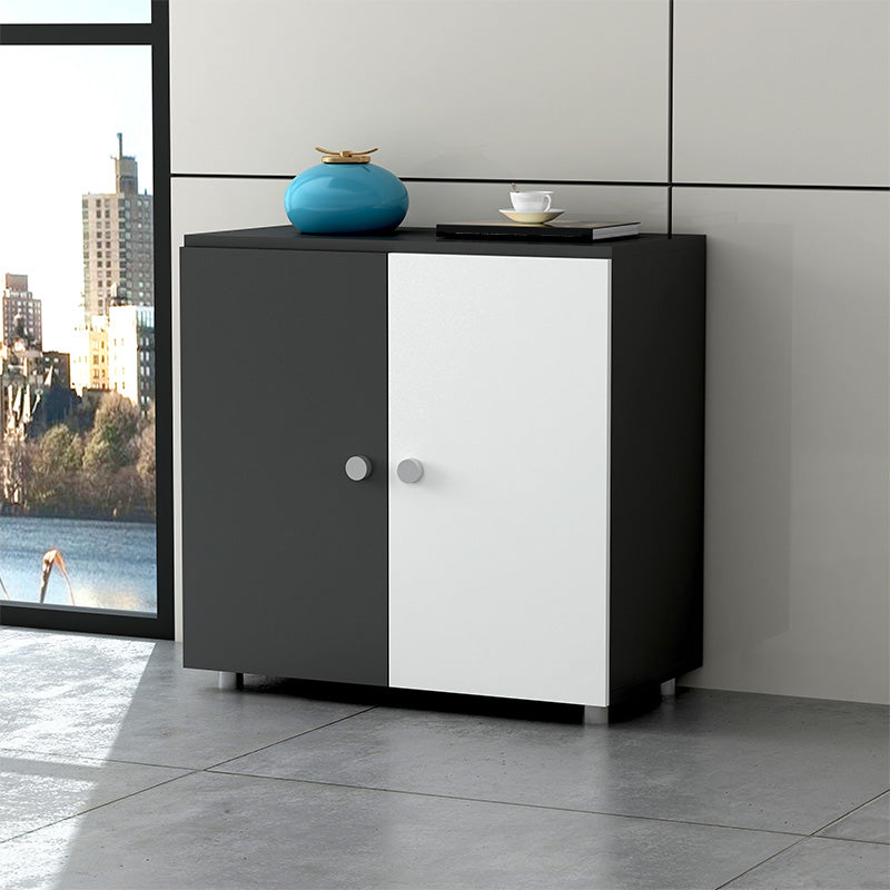 Abbazzinamento verticale in legno Scaffali di archiviazione del pannello a colori.