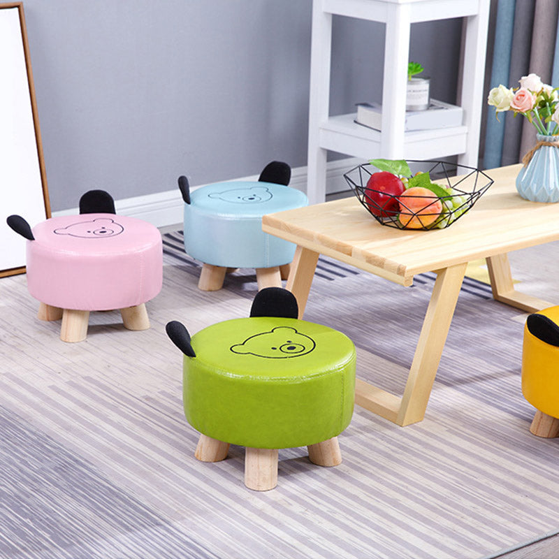 Modern Cotton Standard Tear Resistant Bear Standard for Drawing Room Clearhalo 'furn' 'furn_ottomans_poufs' 'Furniture' 'Living Room Furniture' 'Ottomans & Poufs' 'ottomans_poufs' 6326965