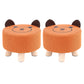 Modern Cotton Standard Tear Resistant Bear Standard for Drawing Room Orange Cotton 2 Piece Set Clearhalo 'furn' 'furn_ottomans_poufs' 'Furniture' 'Living Room Furniture' 'Ottomans & Poufs' 'ottomans_poufs' 6326993