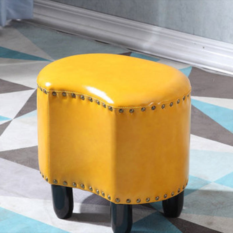 Yellow Modern Standard Water Resistant Specialty Standard for Living Room Yellow 1 Piece Clearhalo 'furn' 'furn_ottomans_poufs' 'Furniture' 'Living Room Furniture' 'Ottomans & Poufs' 'ottomans_poufs' 6327016