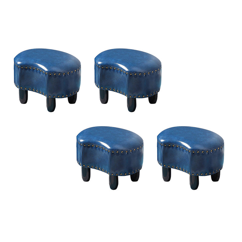 Yellow Modern Standard Water Resistant Specialty Standard for Living Room Peacock Blue 4 Piece Set Clearhalo 'furn' 'furn_ottomans_poufs' 'Furniture' 'Living Room Furniture' 'Ottomans & Poufs' 'ottomans_poufs' 6327026
