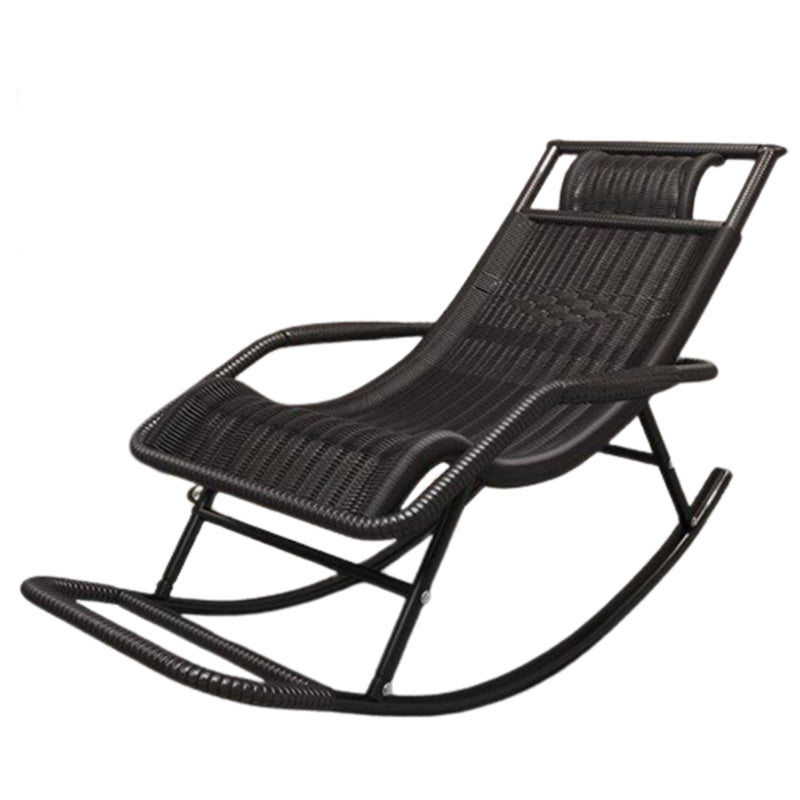 Contemporary Rocker Chair Wicker Reclining Rocking Accent Chair for Living Room Clearhalo 'Chairs & Seating' 'furn' 'furn_rocking_chairs' 'Furniture' 'Living Room Furniture' 'Rocking Chairs' 'rocking_chairs' 6327190